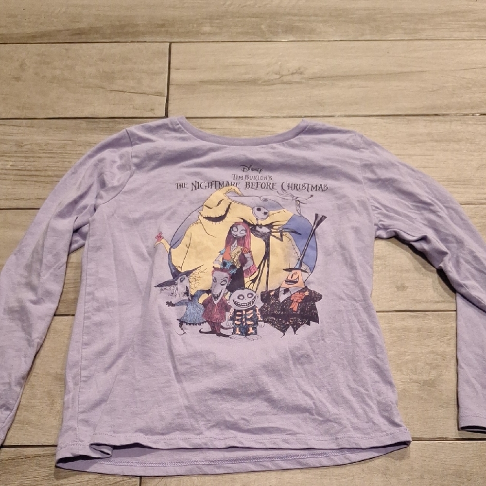 🦔Disney The Nightmare Before Christmas Purple Long Sleeve Tee🐧